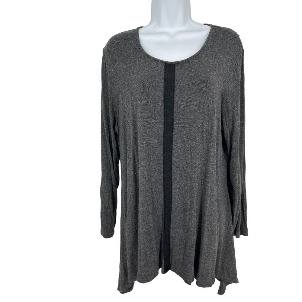Chico's‎ Long Sleeve Round Neck Tunic Size 3 US XL